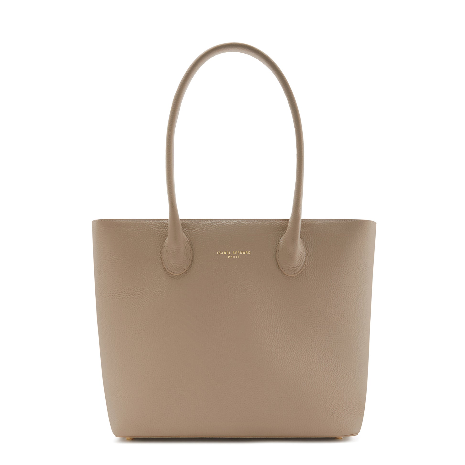 Honoré Lysanne taupe calfskin leather shopper -  - Isabel Bernard