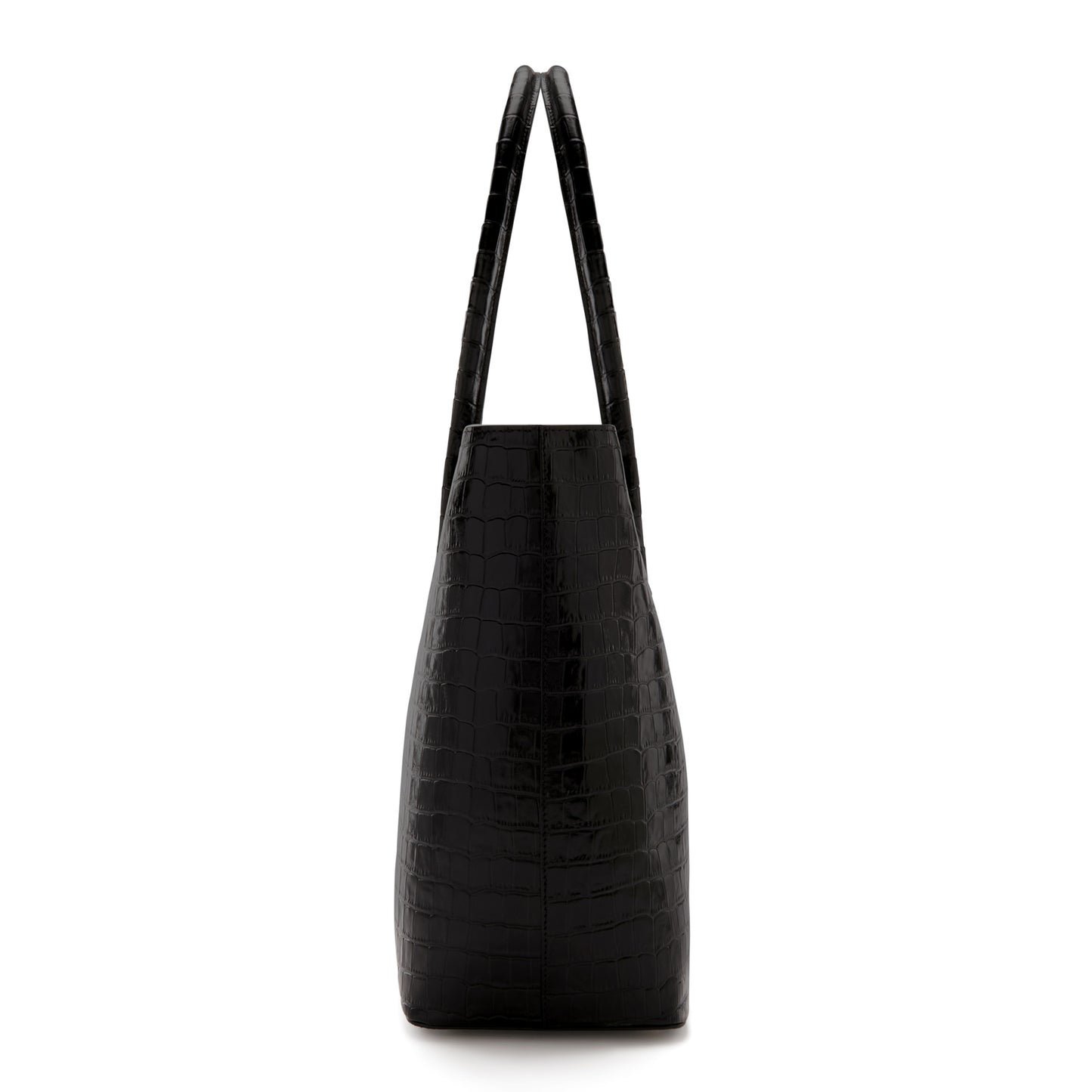 Honoré Lysanne croco black calfskin leather shopper -  - Isabel Bernard