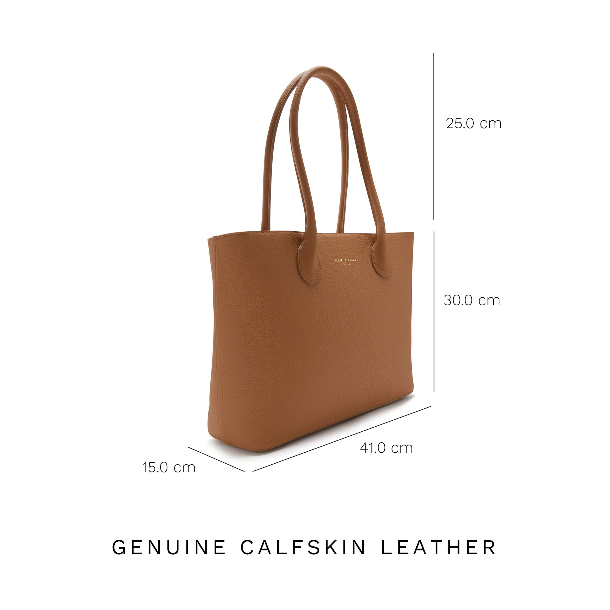 Honoré Lysanne camel calfskin leather shopper -  - Isabel Bernard