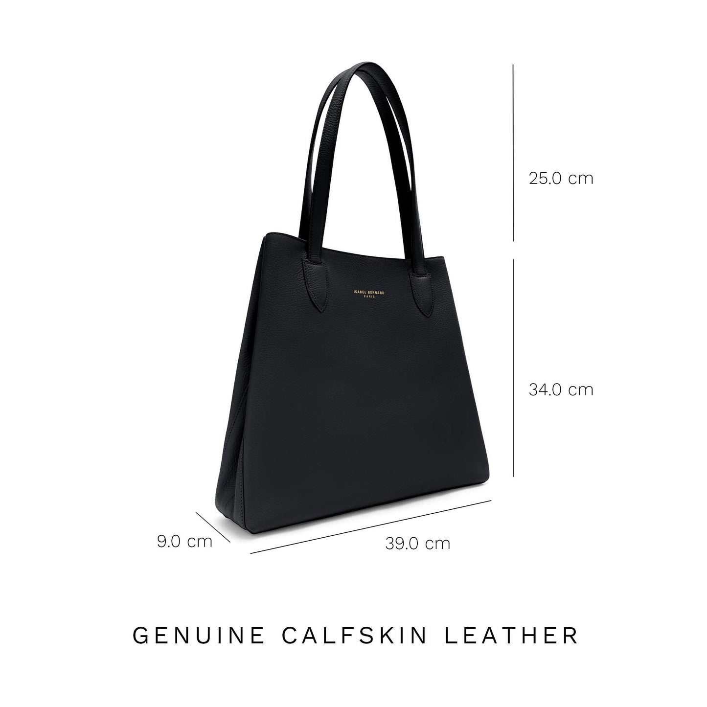 Honoré Francine black calfskin leather shopper -  - Isabel Bernard