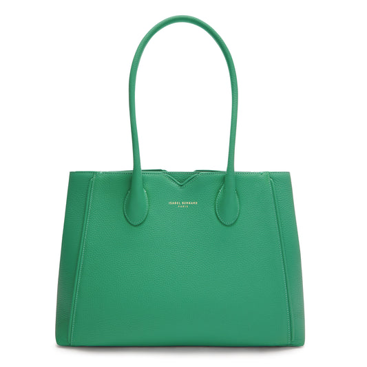 Honoré Cloe green calfskin leather handbag -  - Isabel Bernard