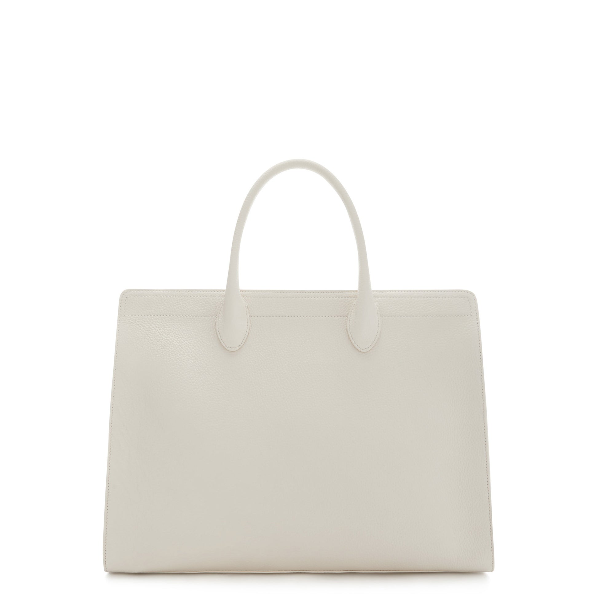 Honoré Nadine cream calfskin leather handbag with laptop compartment -  - Isabel Bernard