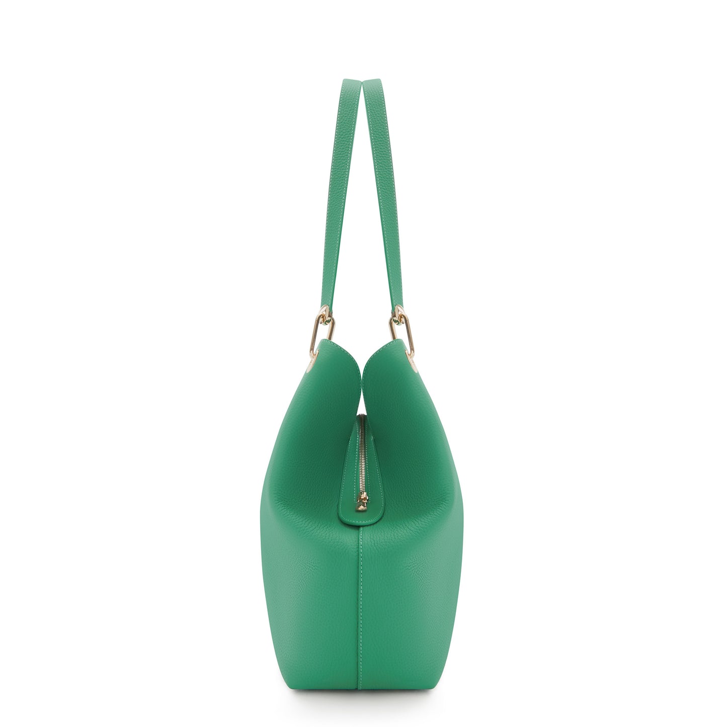 Femme Forte Annabelle green calfskin leather shoulder bag -  - Isabel Bernard