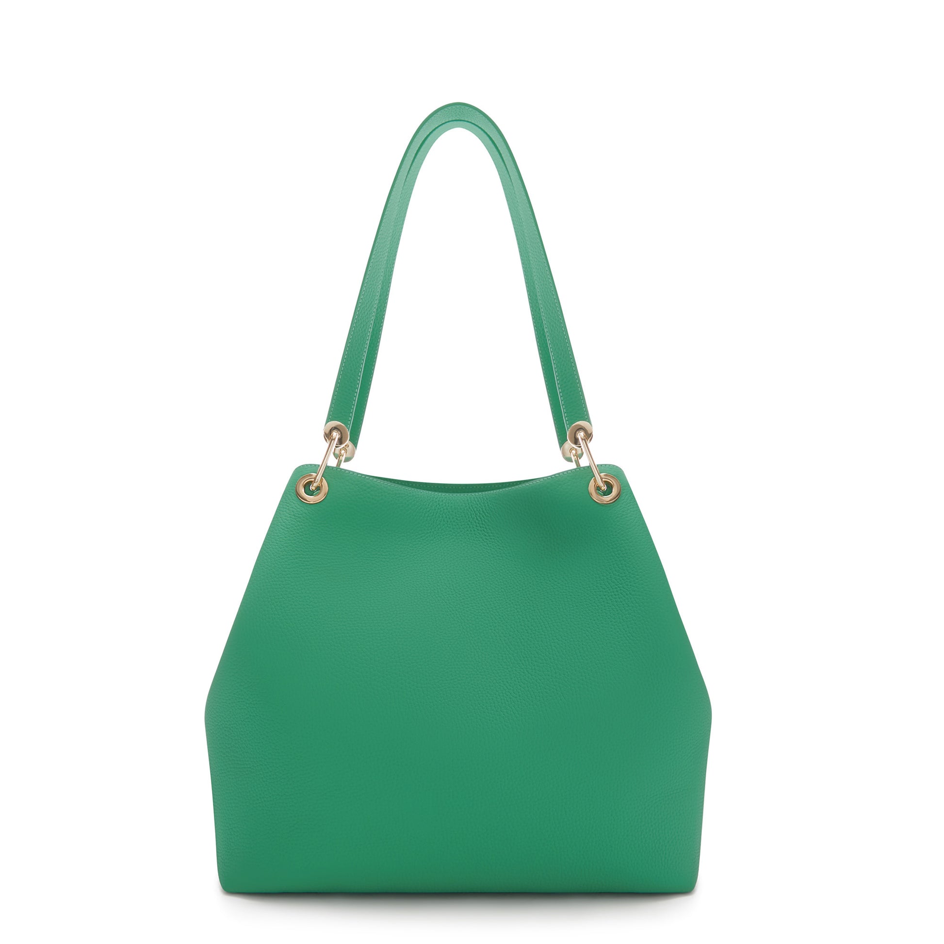 Femme Forte Annabelle green calfskin leather shoulder bag -  - Isabel Bernard