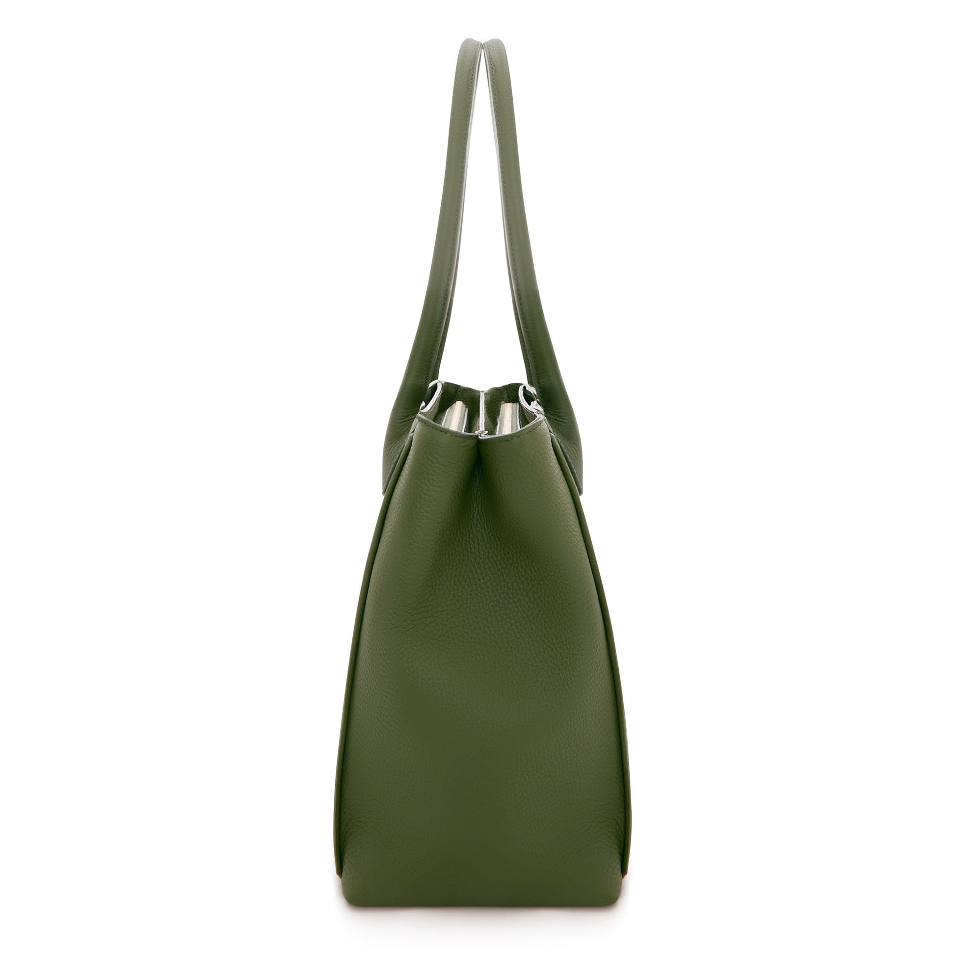 Cadeau d'Isabel green calfskin leather handbag and zipper wallet gift set - - Isabel Bernard