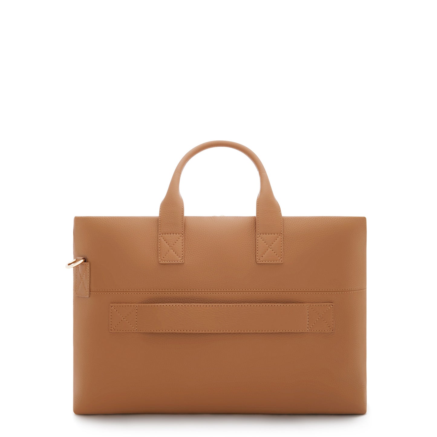 Honoré Anique camel calfskin leather handbag with 16.4 inch laptop compartment -  - Isabel Bernard