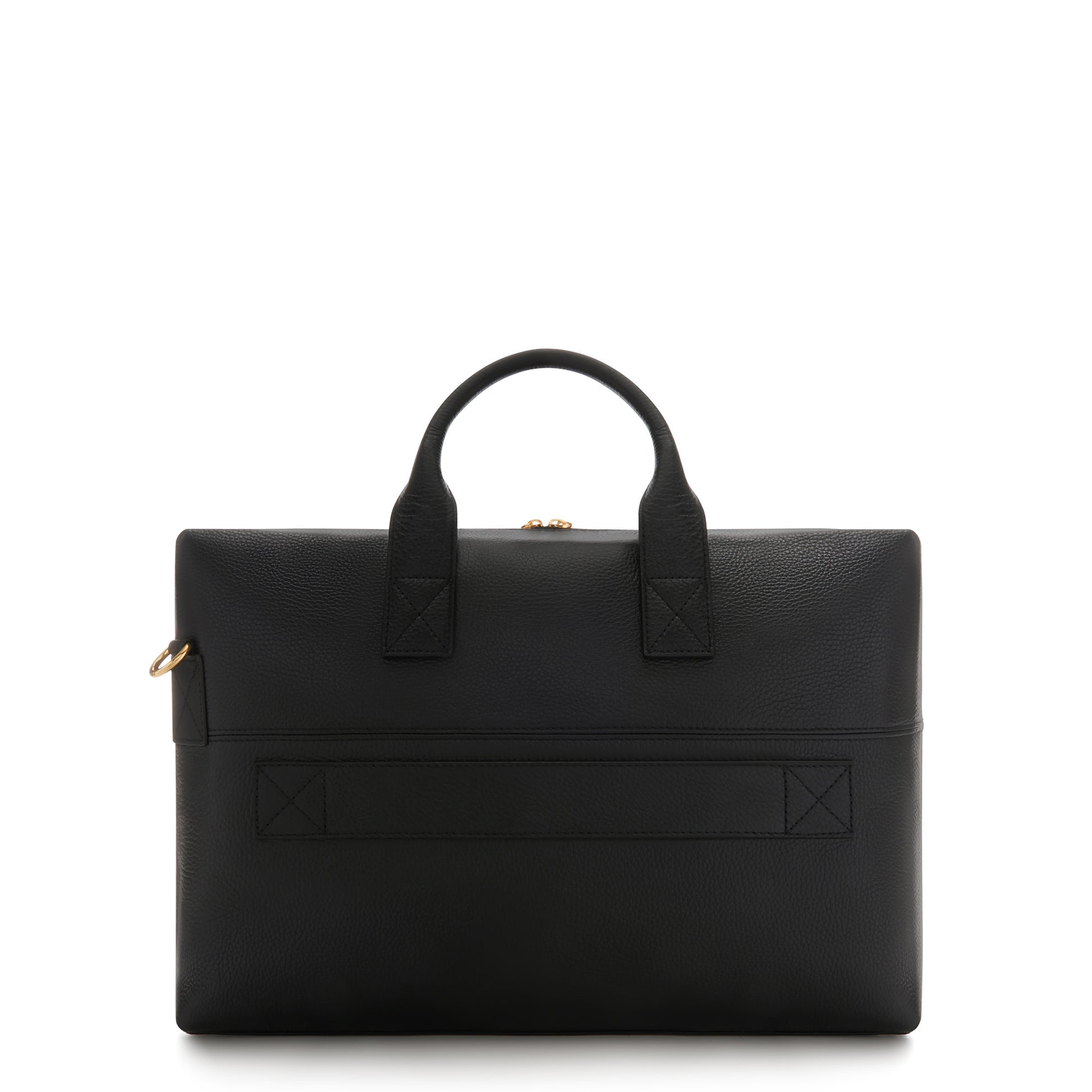 Honoré Anique black calfskin leather handbag with 16.4 inch laptop compartment -  - Isabel Bernard