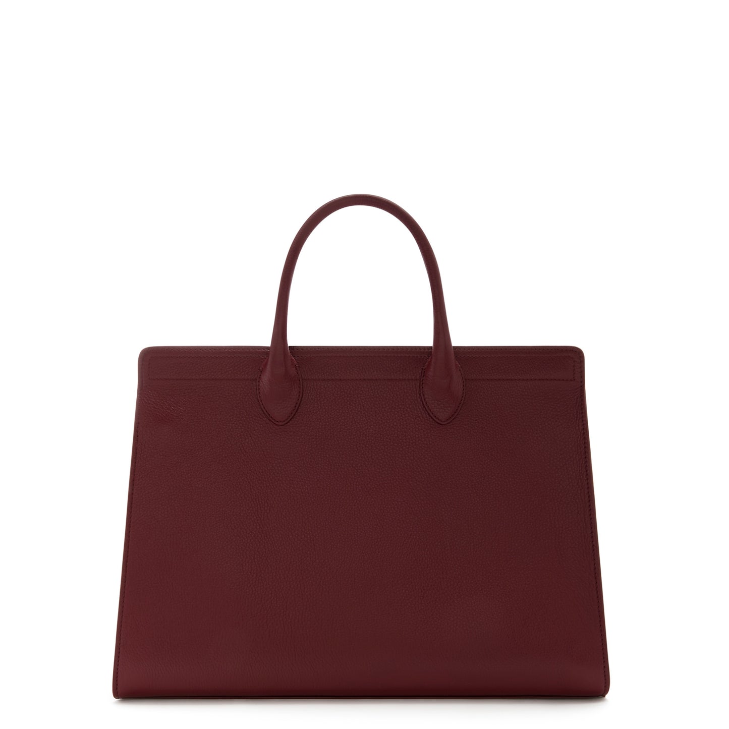 Honoré Nadine bordeaux red calfskin leather handbag with laptop compartment -  - Isabel Bernard