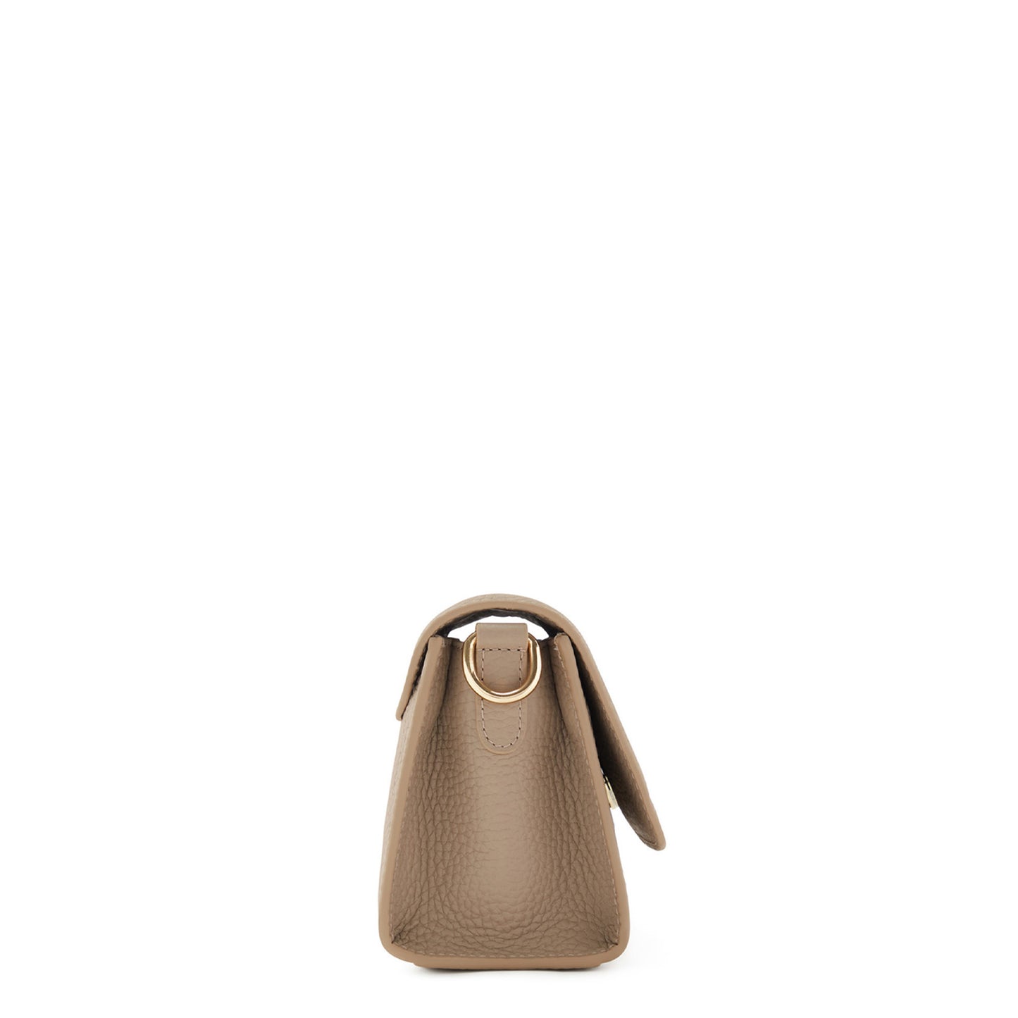 Femme Forte Kim taupe calfskin leather crossbody bag -  - Isabel Bernard