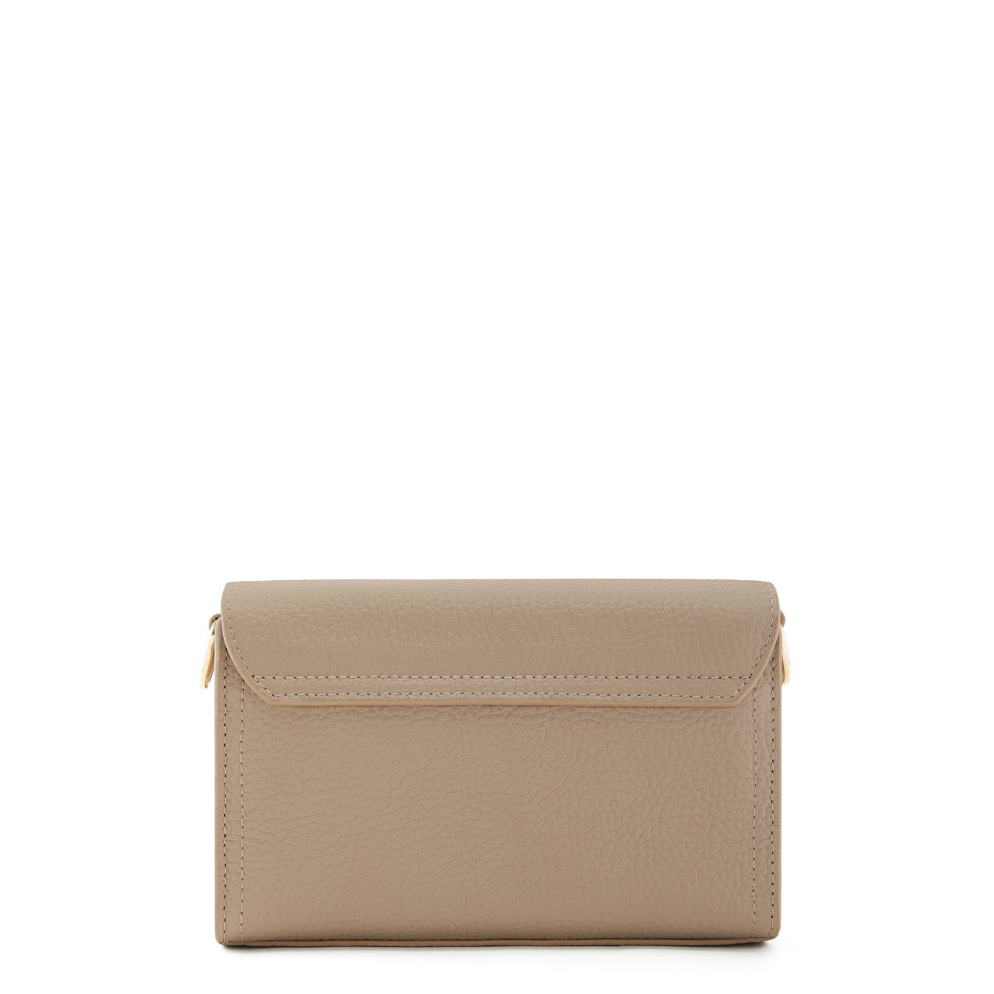 Femme Forte Kim taupe calfskin leather crossbody bag -  - Isabel Bernard