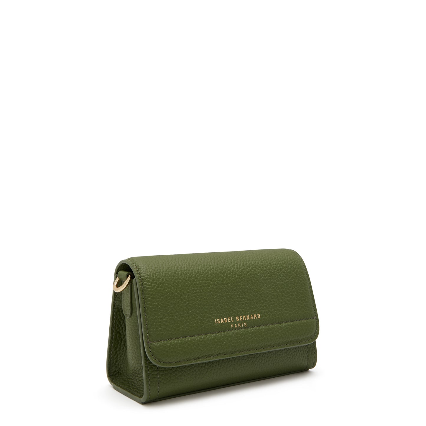 Femme Forte Kim green calfskin leather crossbody bag -  - Isabel Bernard