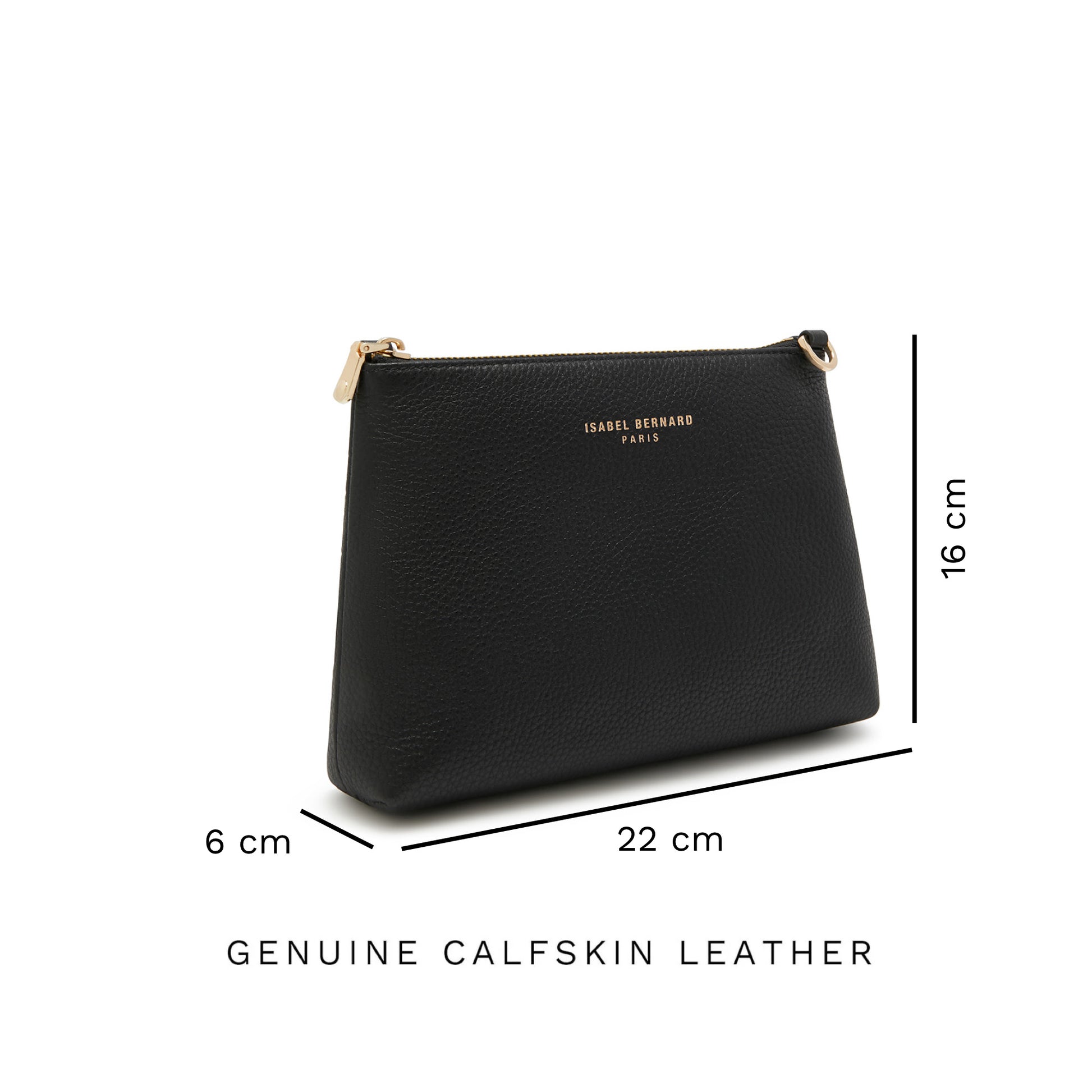 Honoré Misra black calfskin leather shoulder bag -  - Isabel Bernard