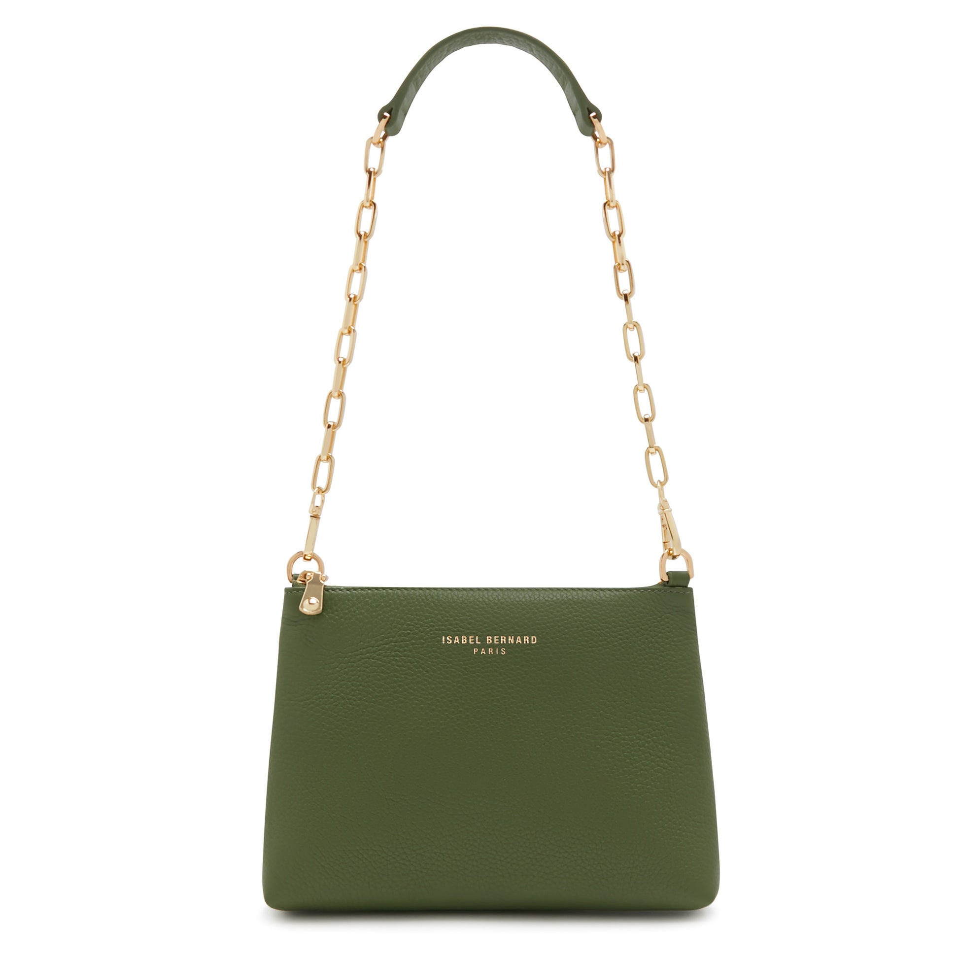 Honoré Misra green calfskin leather shoulder bag -  - Isabel Bernard