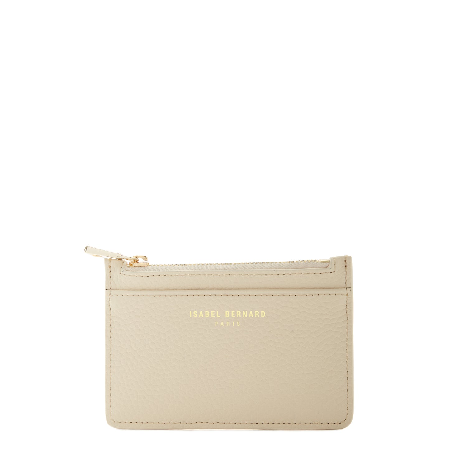 Honoré Aveline cream calfskin leather card holder -  - Isabel Bernard