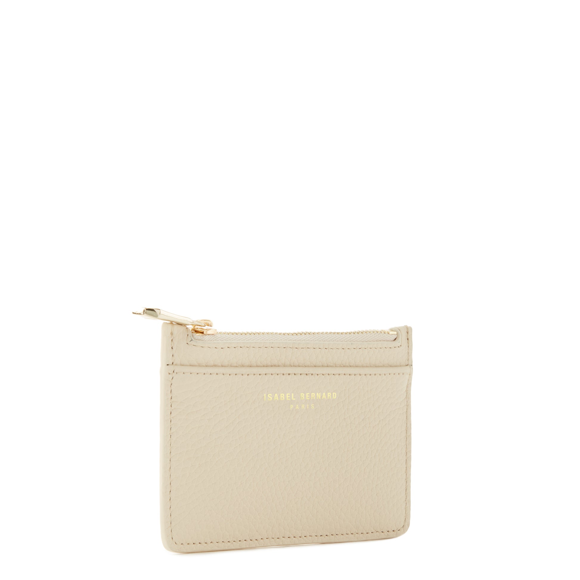 Honoré Aveline cream calfskin leather card holder -  - Isabel Bernard