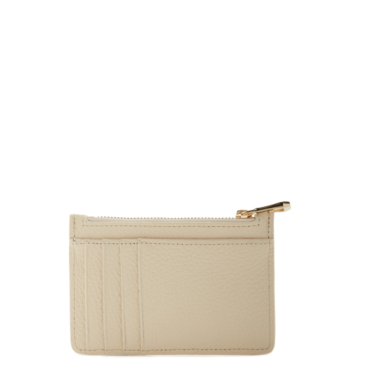 Honoré Aveline cream calfskin leather card holder -  - Isabel Bernard