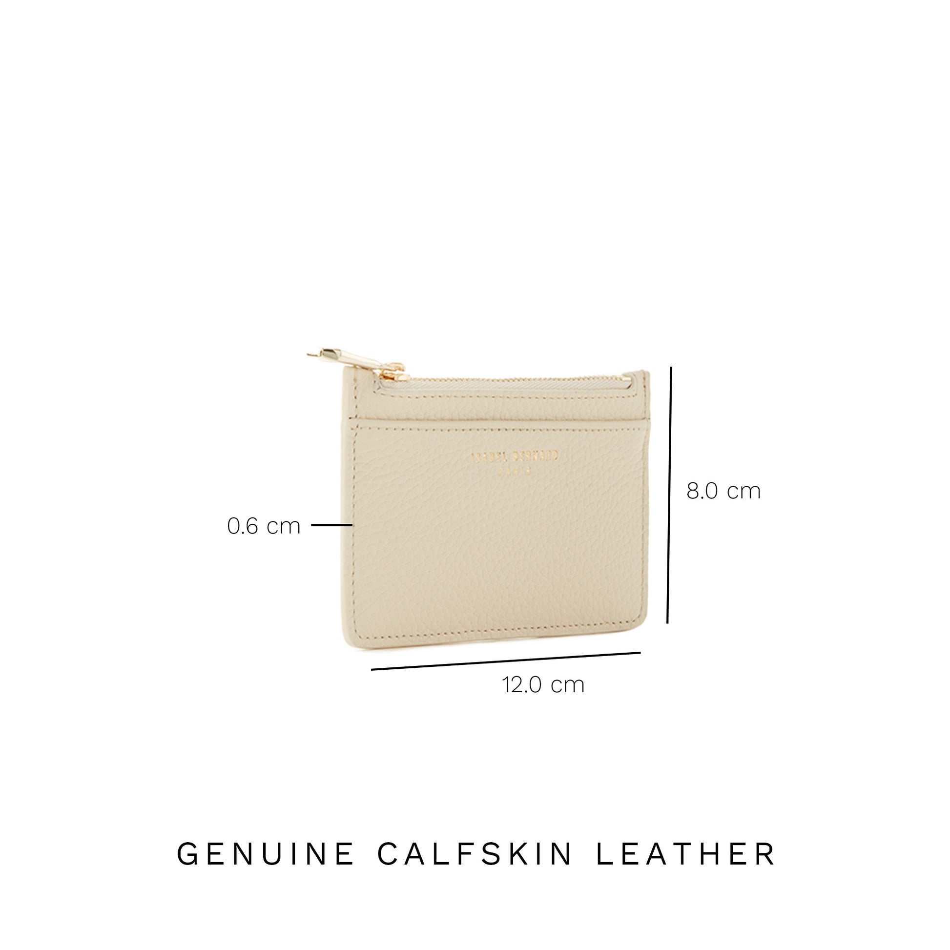 Honoré Aveline cream calfskin leather card holder -  - Isabel Bernard