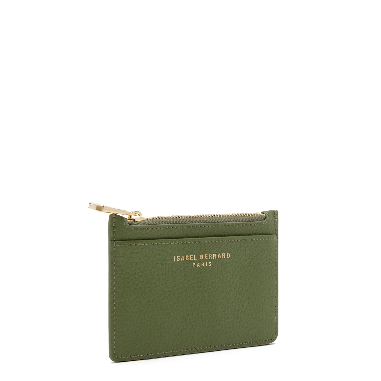 Honoré Aveline green calfskin leather card holder -  - Isabel Bernard