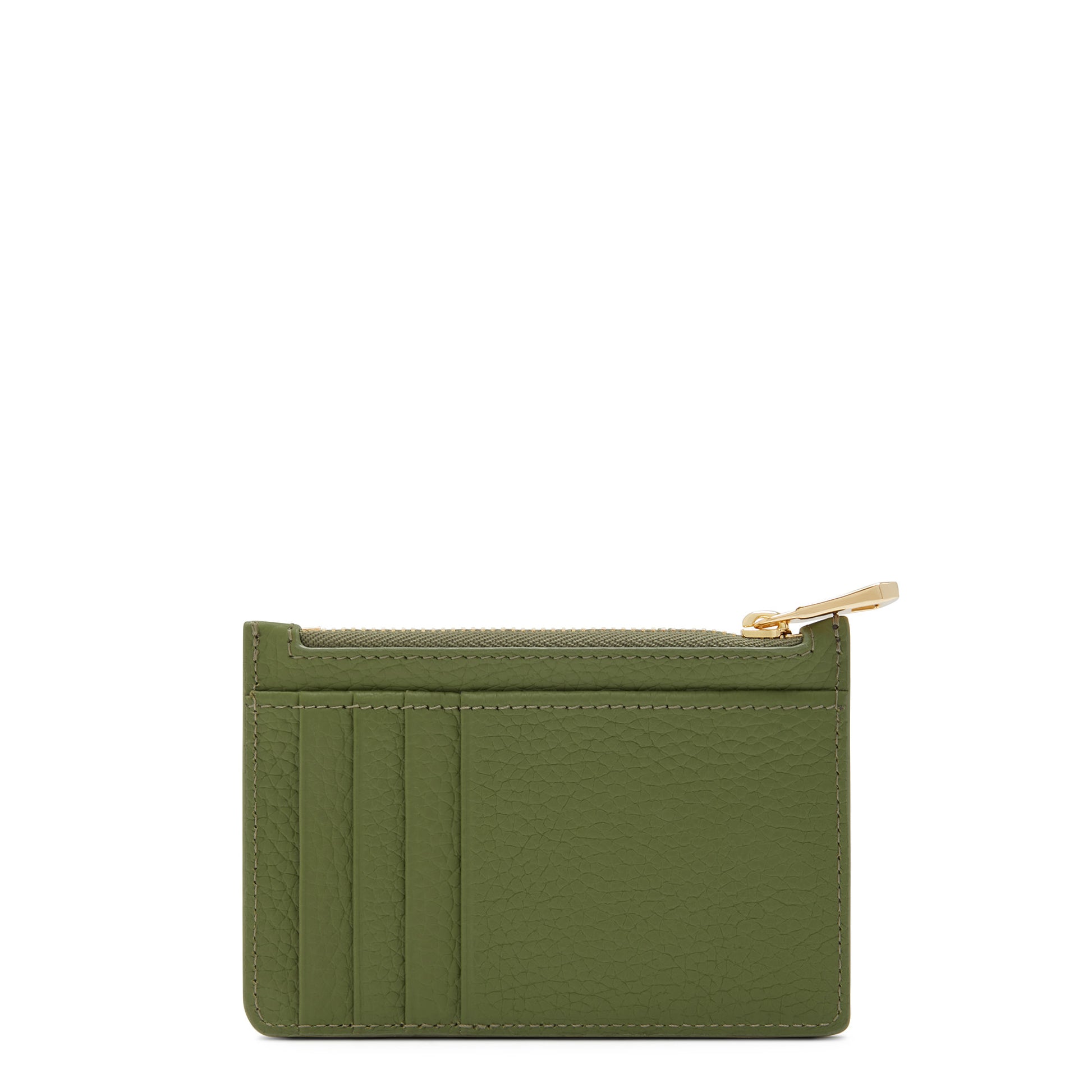 Honoré Aveline green calfskin leather card holder -  - Isabel Bernard