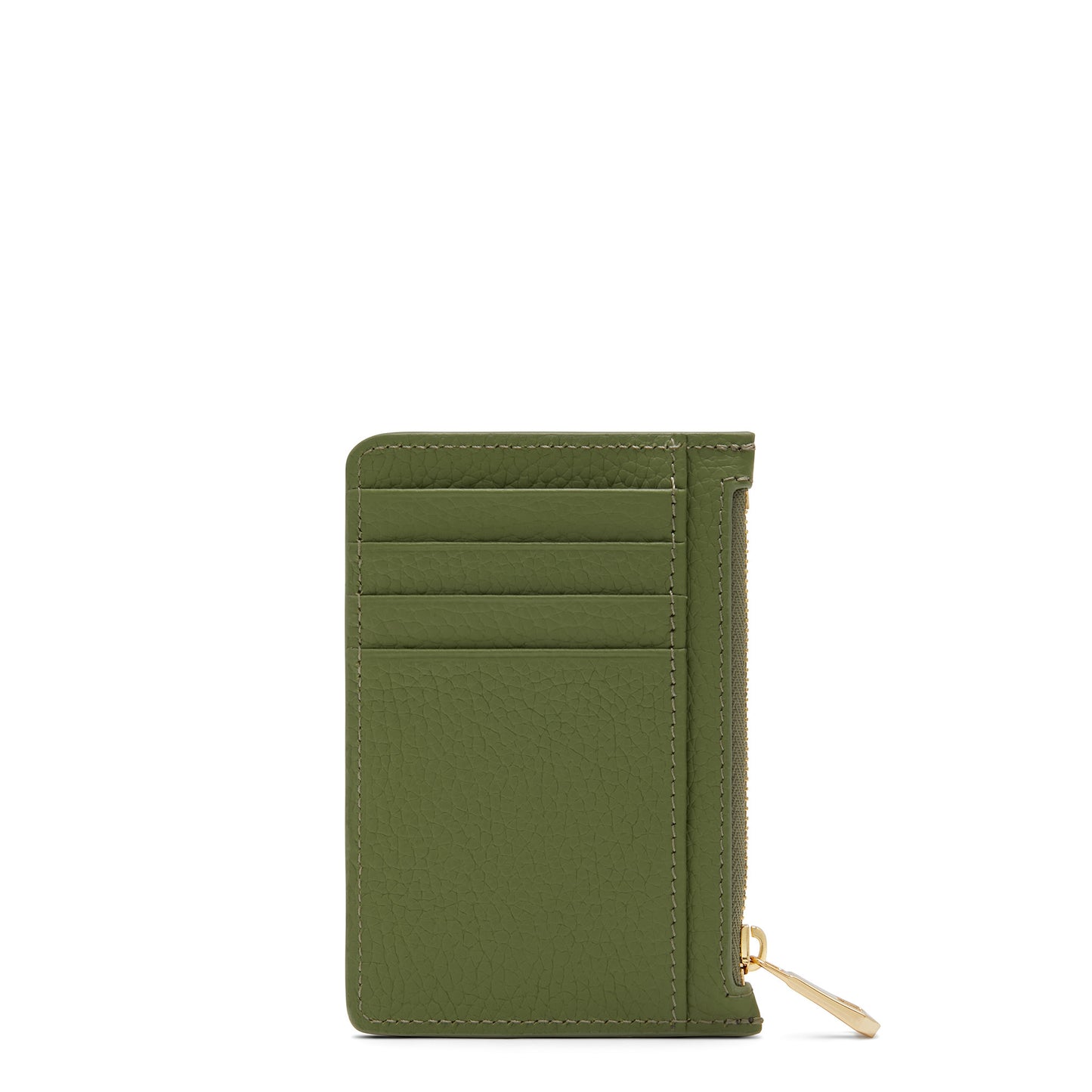 Honoré Aveline green calfskin leather card holder -  - Isabel Bernard