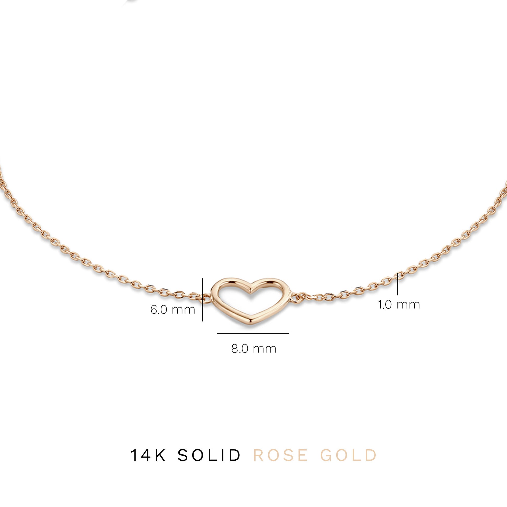 La Concorde Amore 14 karat rose gold bracelet with heart -  - Isabel Bernard