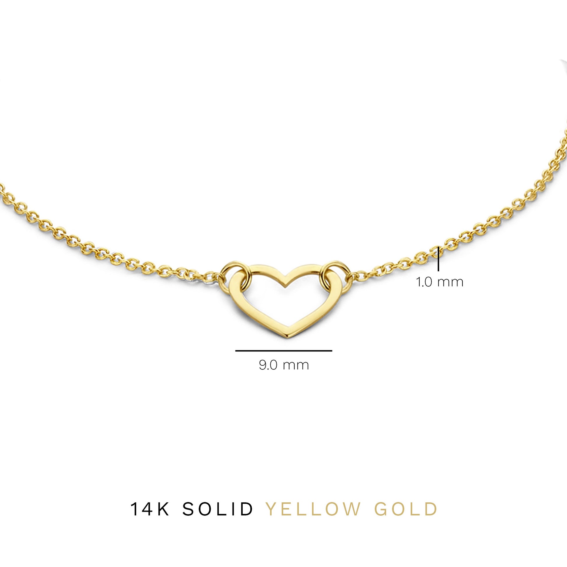 Belleville Amore 14 karat gold bracelet with heart -  - Isabel Bernard