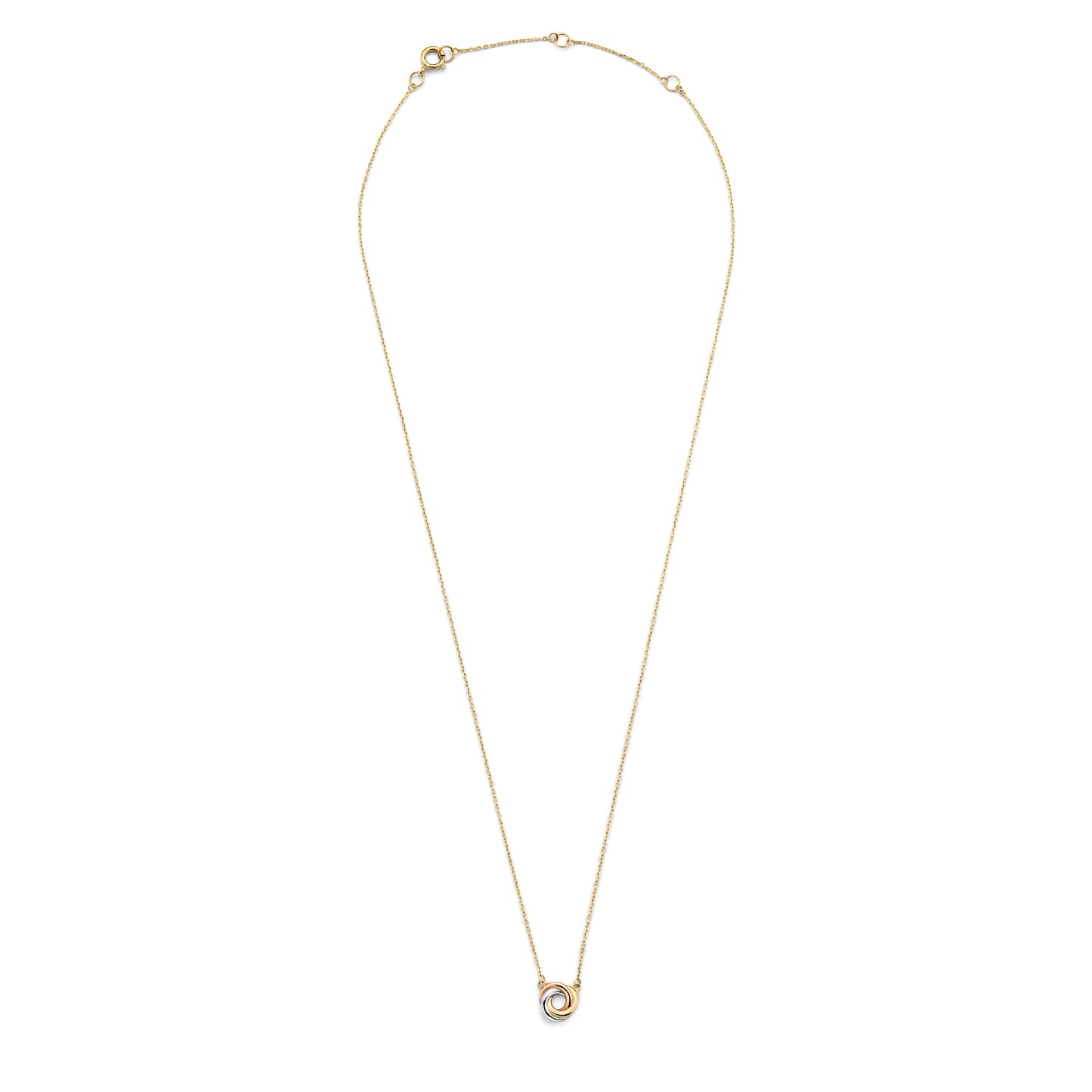 Tricolore Maeve 14 karat gold necklace with three colours of gold -  - Isabel Bernard