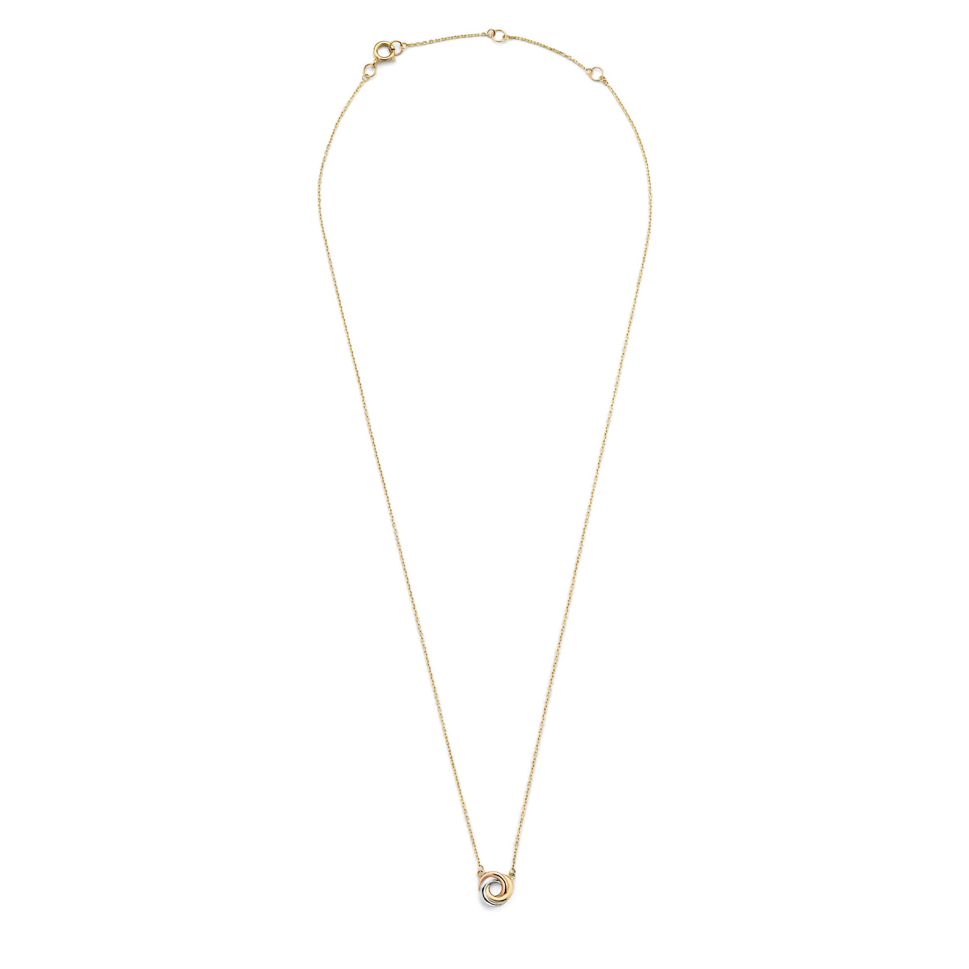 Tricolore Maeve 14 karat gold necklace with three colours of gold -  - Isabel Bernard