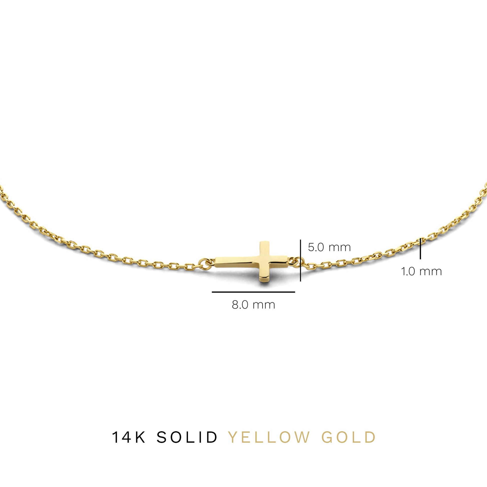 Monceau Solange 14 karat gold bracelet with cross -  - Isabel Bernard