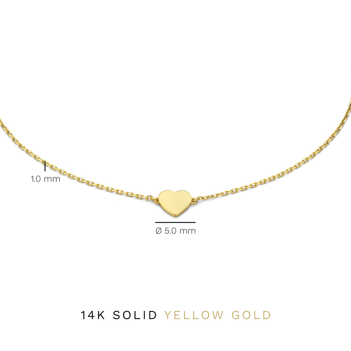 Belleville Amore 14 karat gold bracelet with heart -  - Isabel Bernard