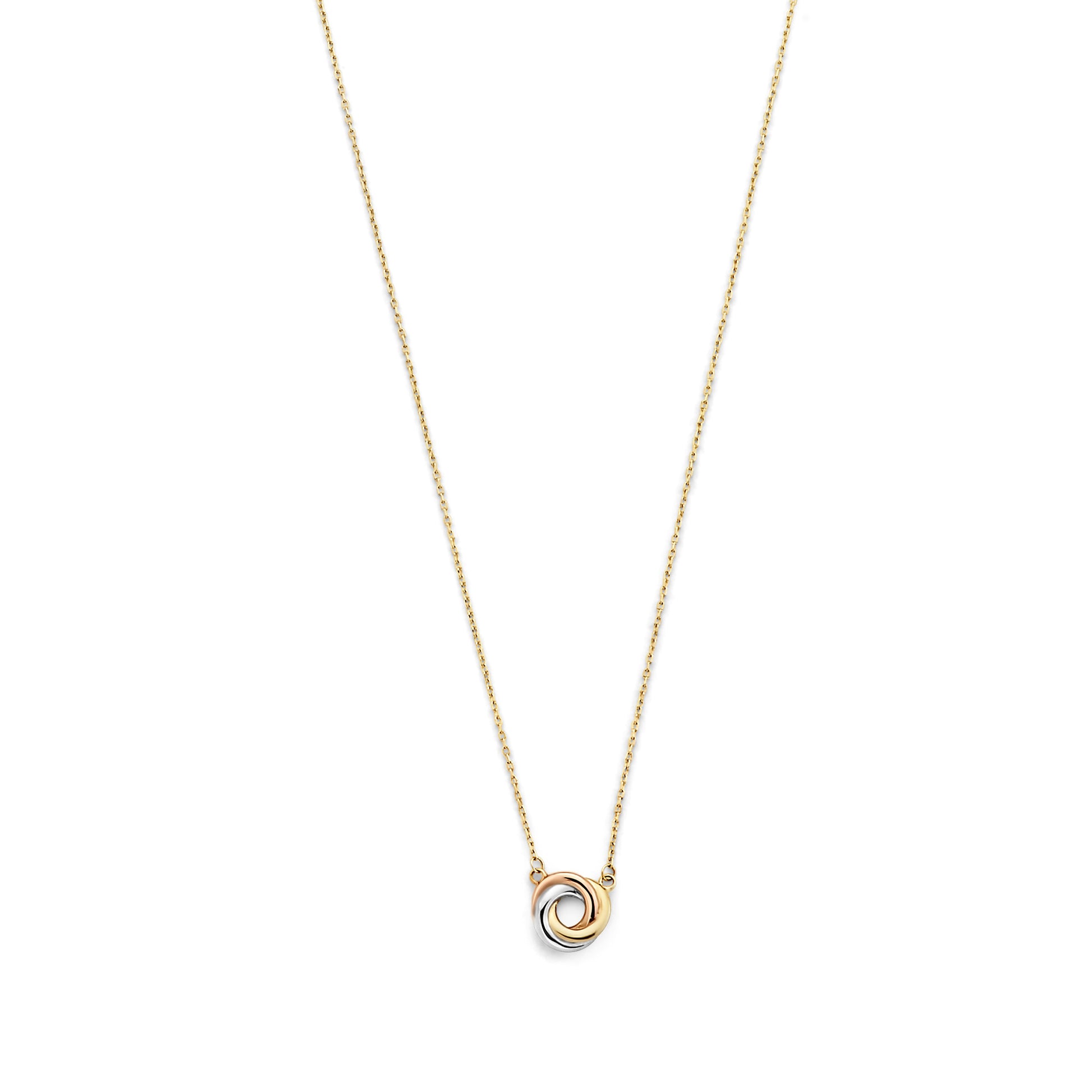 Tricolore Maeve 14 karat gold necklace with three colours of gold -  - Isabel Bernard