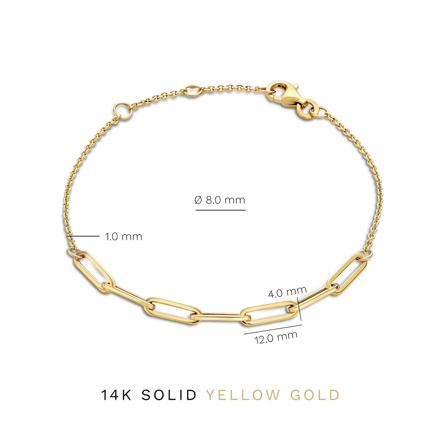 Aidee Louise 14 karat gold bracelet with chains -  - Isabel Bernard