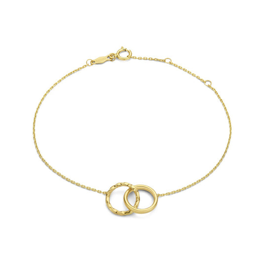 Rivoli Lisan 14 karat gold bracelet with twist - - Isabel Bernard