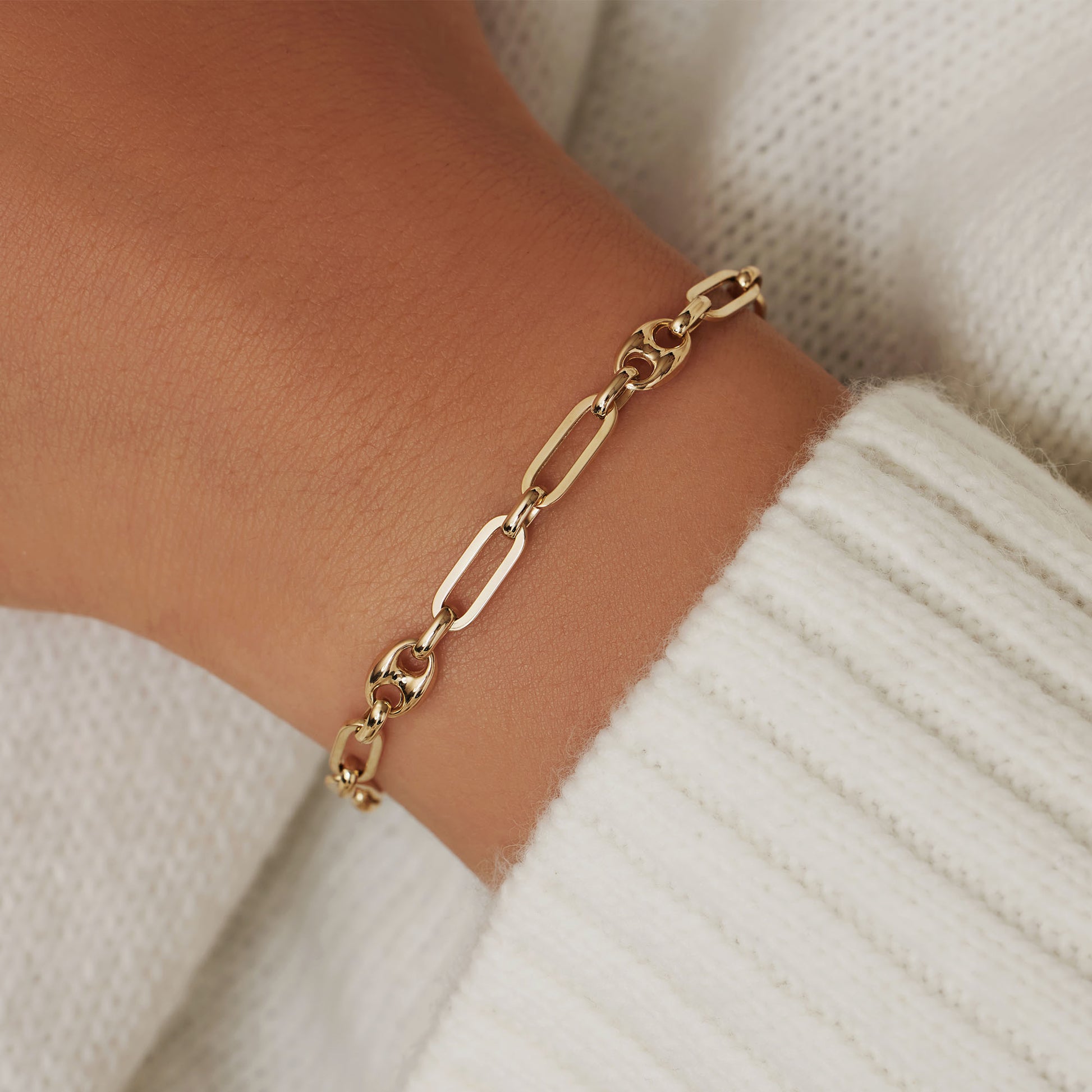 Aidee Demie 14 karat gold link bracelet -  - Isabel Bernard