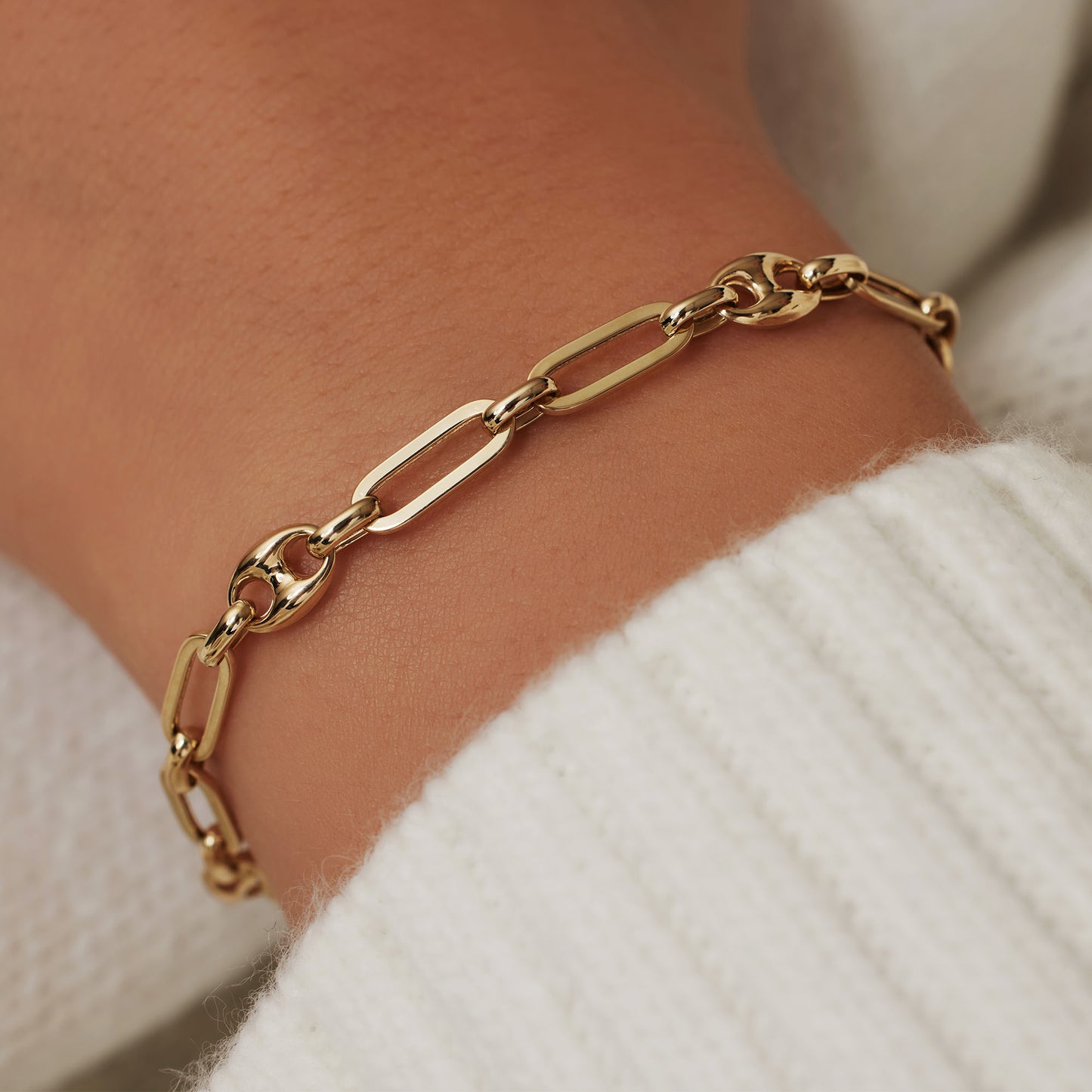 Aidee Demie 14 karat gold link bracelet -  - Isabel Bernard