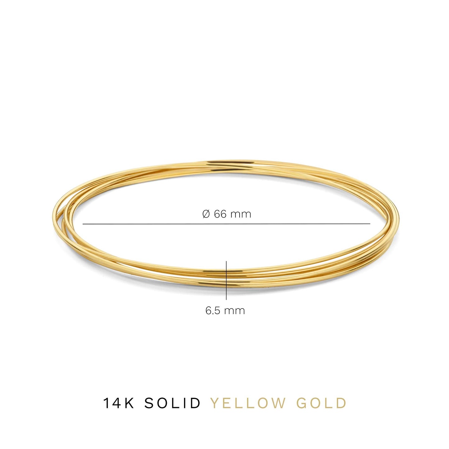 Cour d'Honneur Adora 14 karat gold bangles with 5 bracelets -  - Isabel Bernard