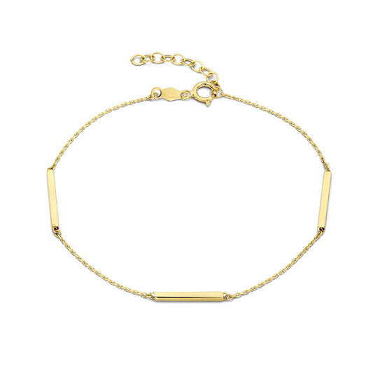 Le Marais Jolie 14 karat gold bracelet with 3 rods -  - Isabel Bernard