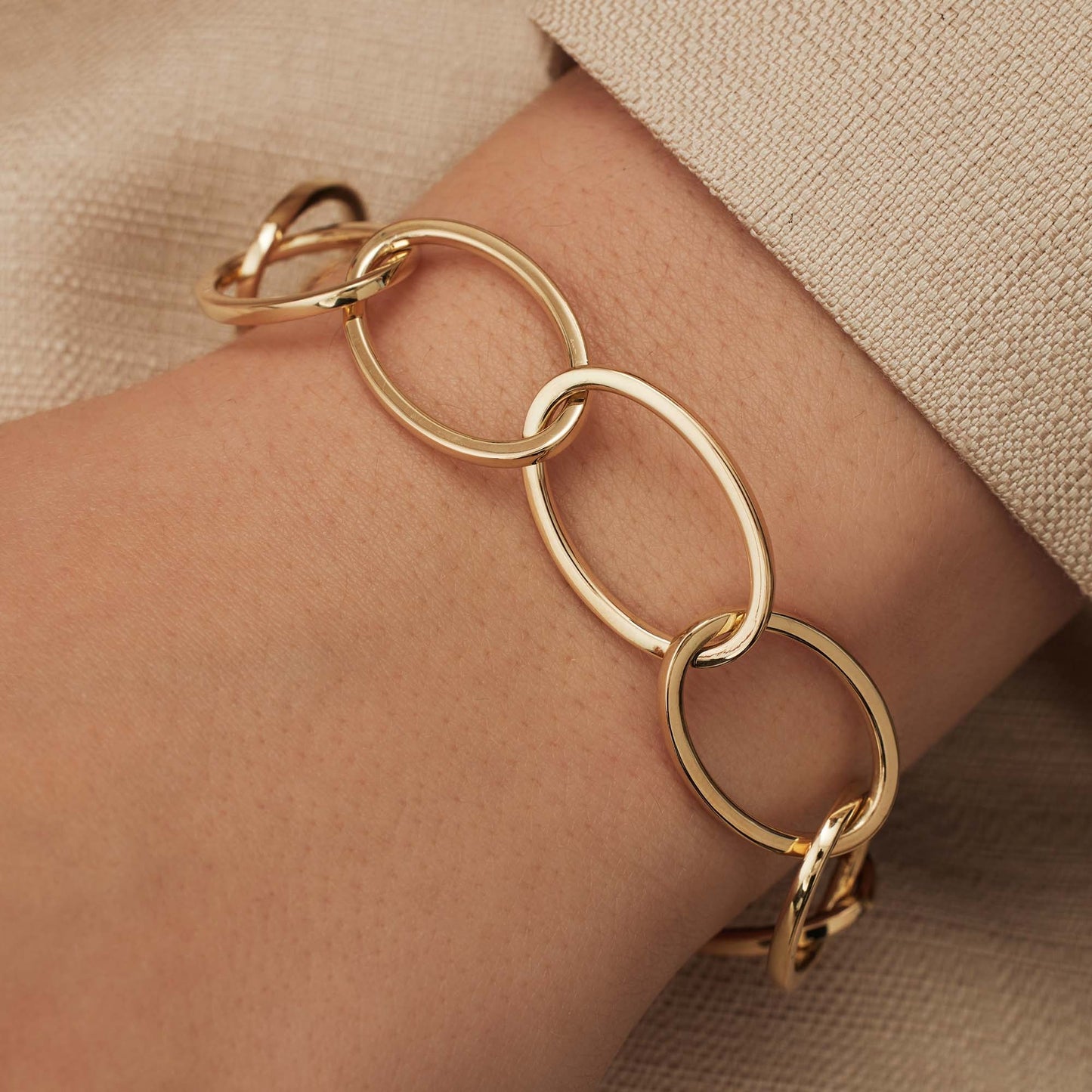 Aidee Annette 14 karat gold link bracelet -  - Isabel Bernard