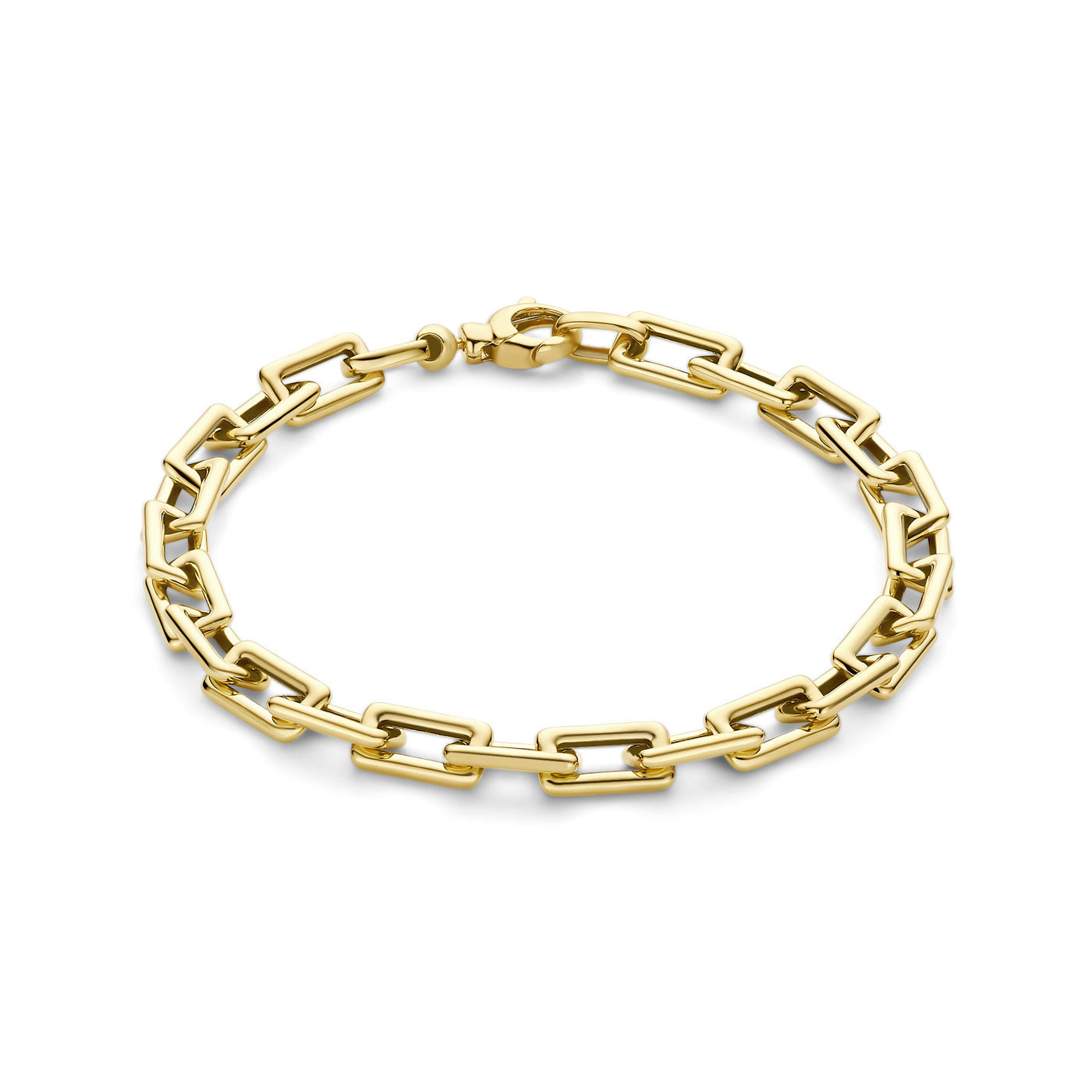 Aidee Adeline 14 karat gold link bracelet with square chains -  - Isabel Bernard