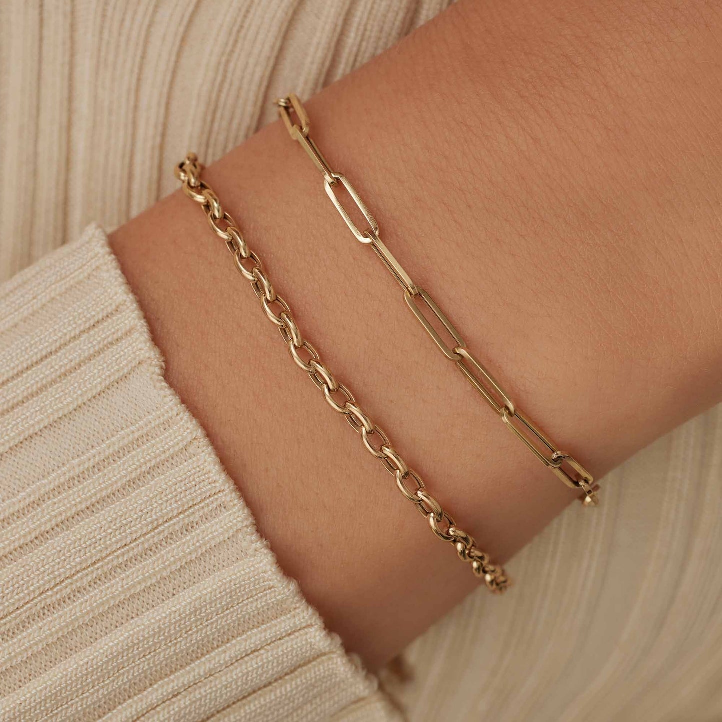 Aidee Camille 14 karat gold link bracelet -  - Isabel Bernard