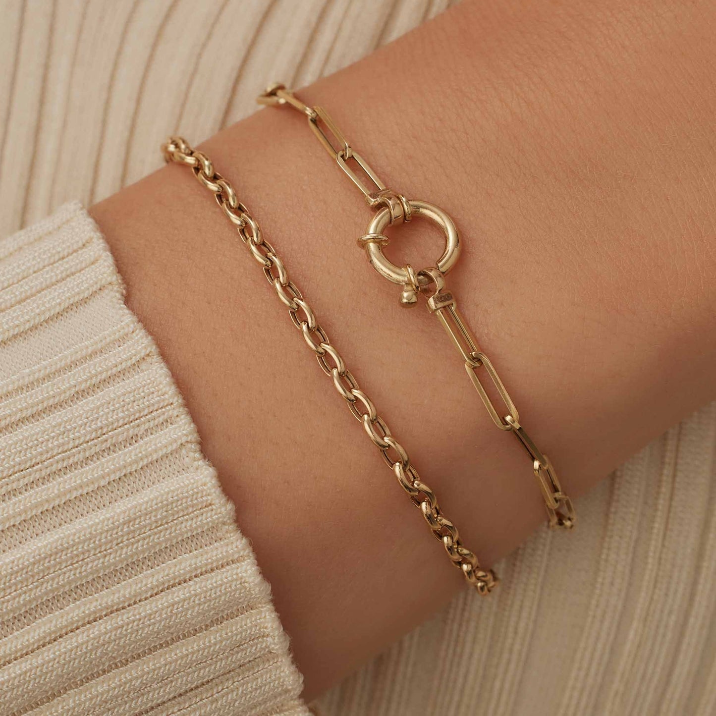 Aidee Camille 14 karat gold link bracelet -  - Isabel Bernard