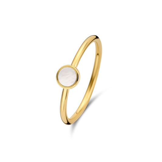 Belleville Nova 14 karat gold ring with mother of pearl -  - Isabel Bernard