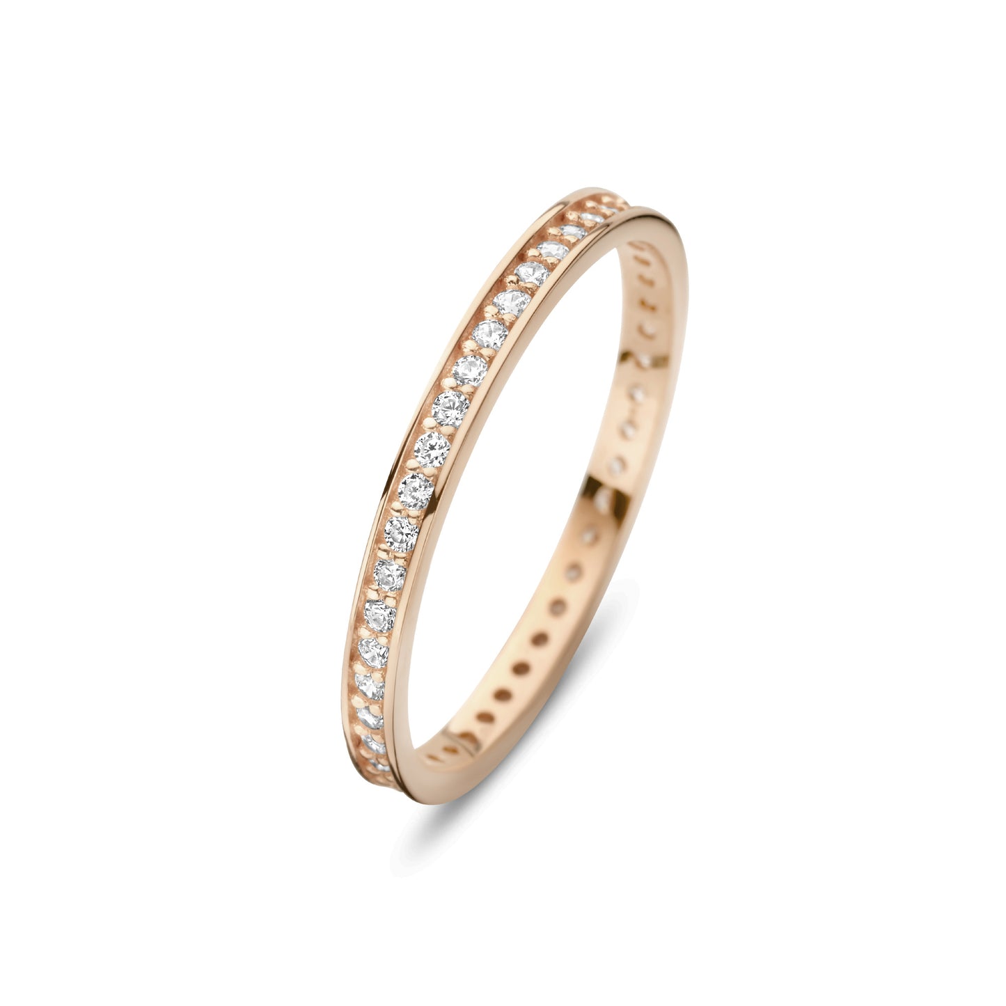 La Concorde Merle 14 karat rose gold ring with zirconia -  - Isabel Bernard