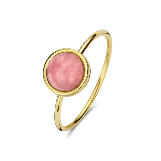 Belleville Adora 14 karat gold ring with rose quartz gemstone -  - Isabel Bernard