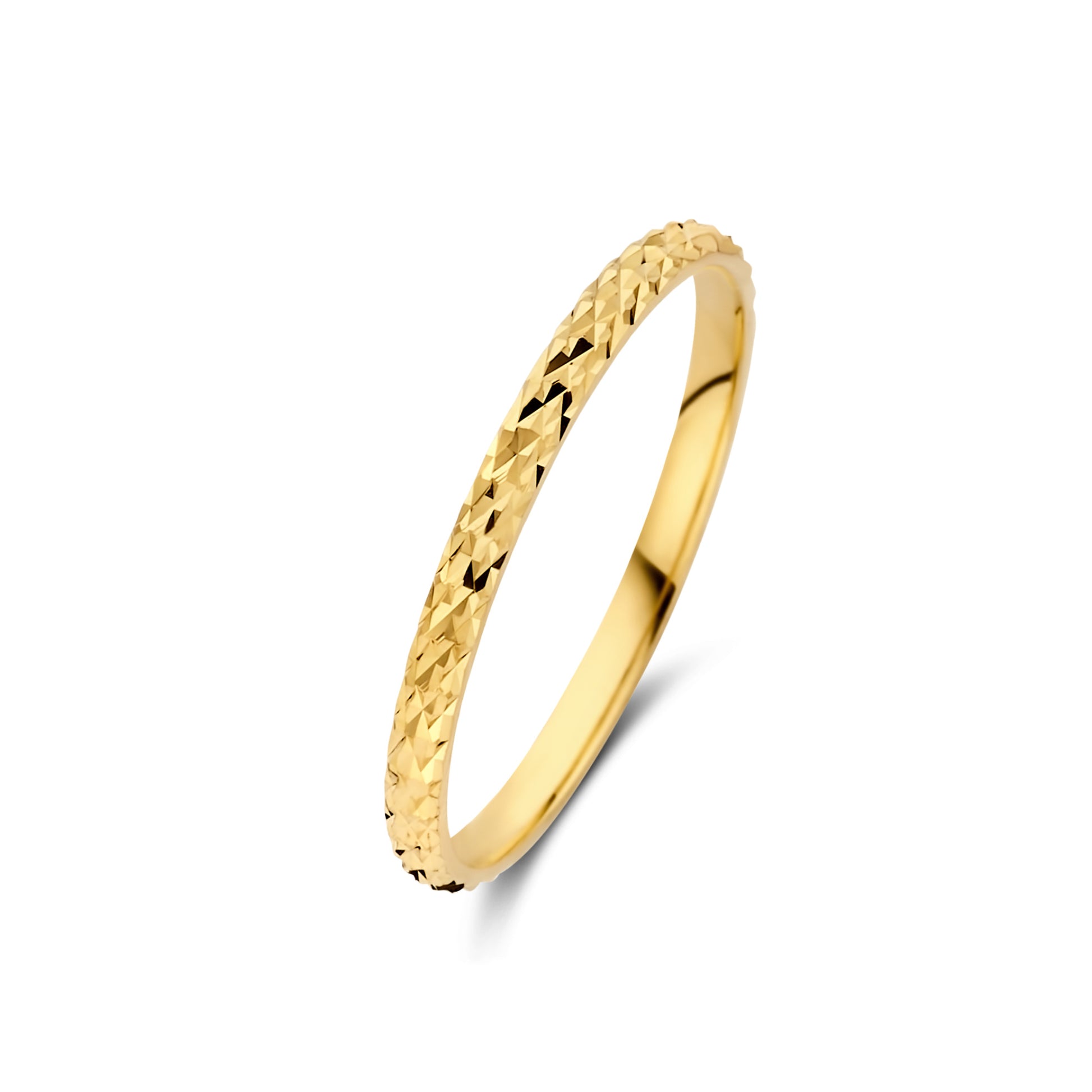 Rivoli Laura 14 karat gold ring with diamond cut -  - Isabel Bernard