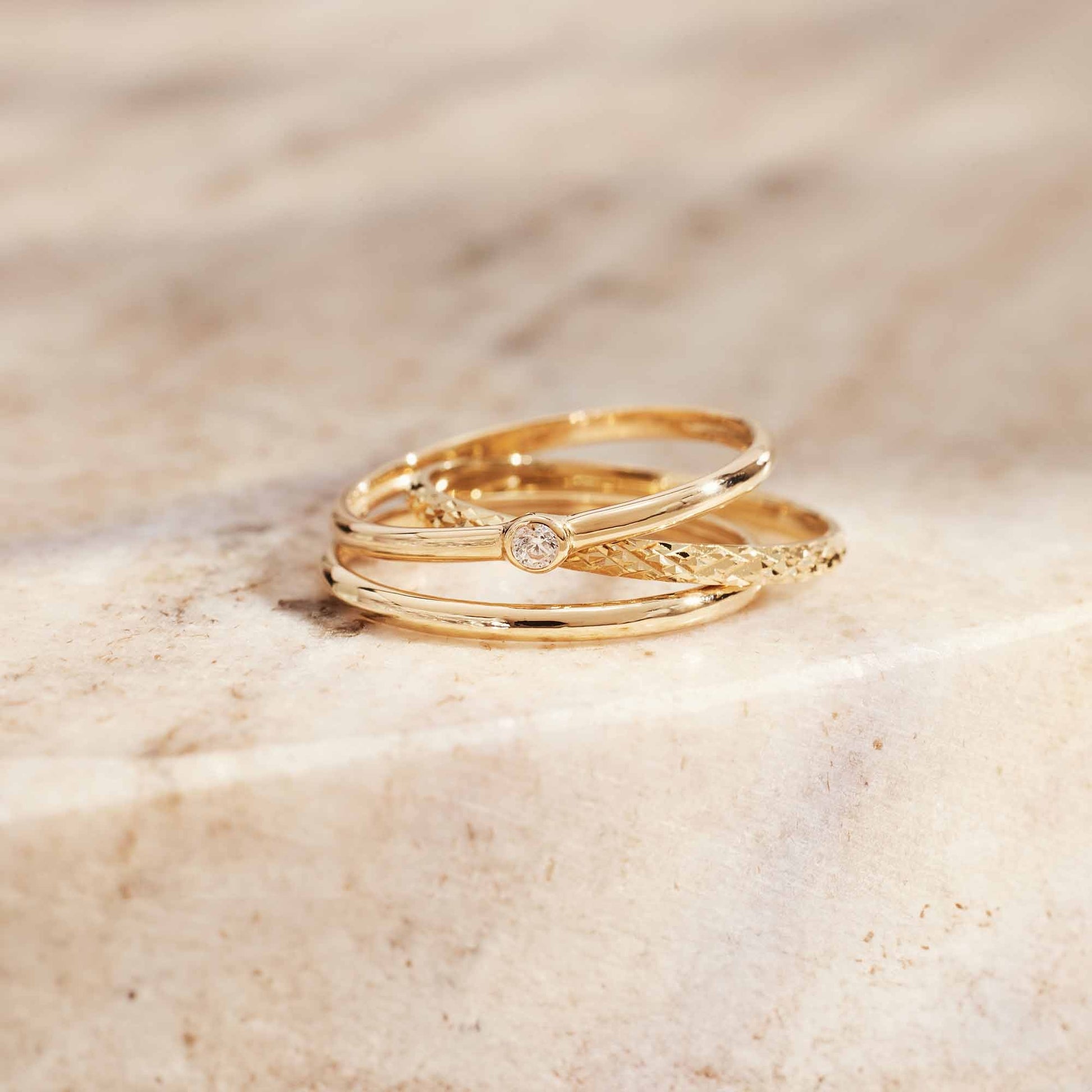 Le Marais Solene 14 karat gold stacking ring -  - Isabel Bernard