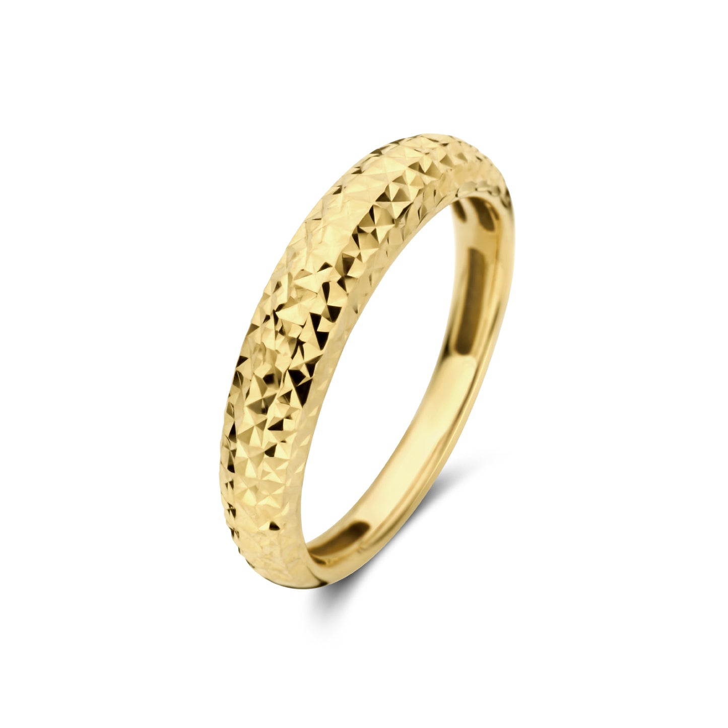 Rivoli Laura 14 karat gold ring with diamond cut -  - Isabel Bernard