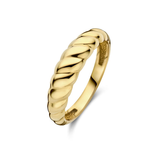 Aidee Elodie 14 karat gold ring with twist -  - Isabel Bernard