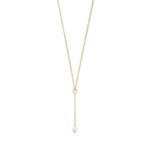 Belleville Luna 14 karat gold necklace with freshwater pearl -  - Isabel Bernard