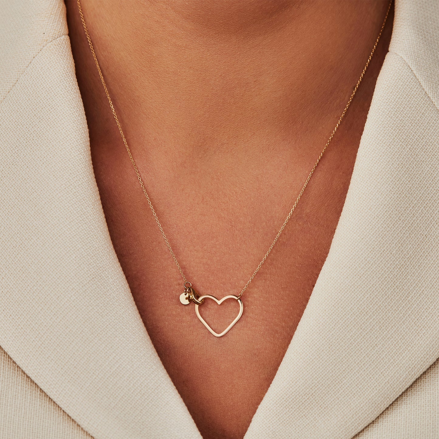 Belleville Amore 14 karat gold necklace with heart -  - Isabel Bernard